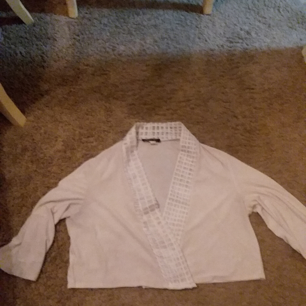 White dressy cardigan